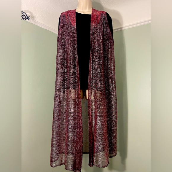 LuLaRoe Shimmer vest - Picture 1 of 4